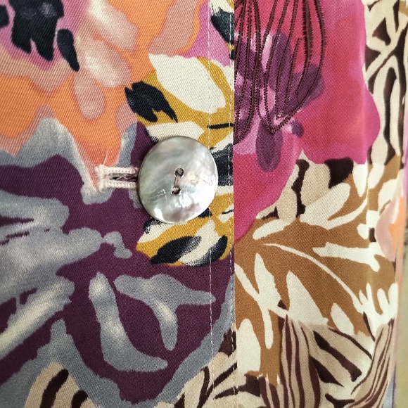 Laura Ashley Light Silk Blend Jacket NWOT L/XL - Picture 5 of 8